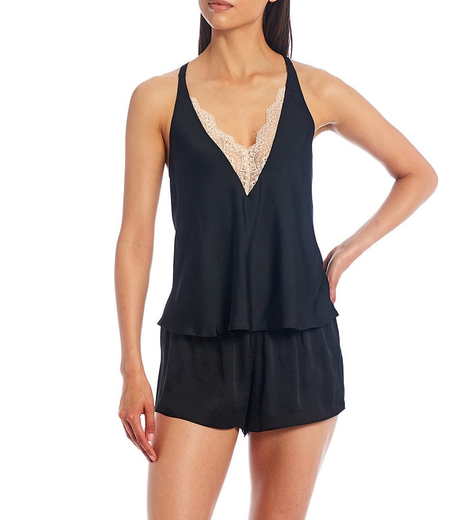 Flora Nikrooz Sestina Charmuese Shorty Coordinating Pajama Set