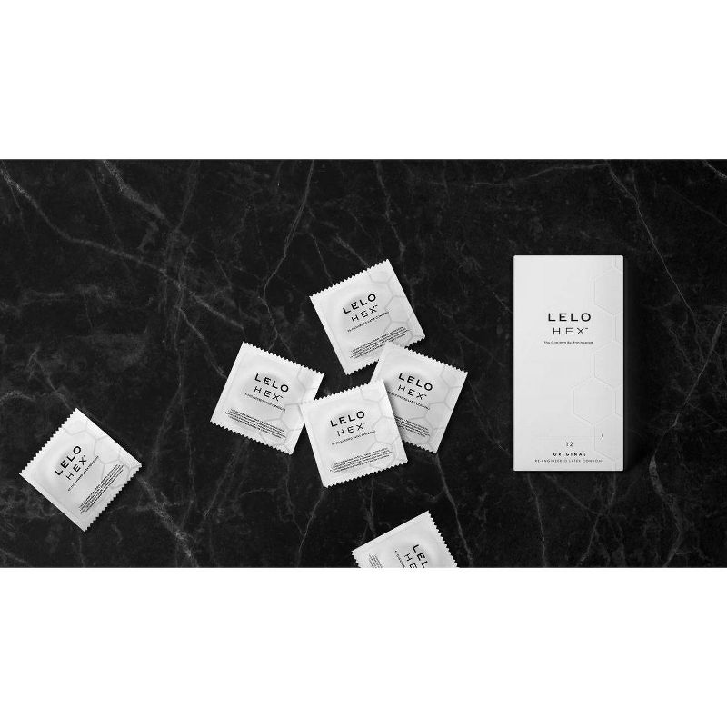 Lelo Hex Original Condoms - 12ct