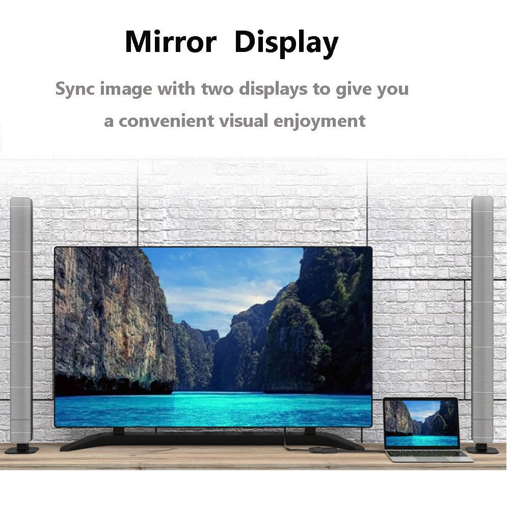 Wanmingtek High Speed USB 3.0 to VGA Adapter Converter, Multi-Monitor Adapter Male to Female Connector, Support Max Resolution 1080p 60Hz,for PC Laptop Windows 10/8.1/8/7/XP, No Need CD Driver(Blue)