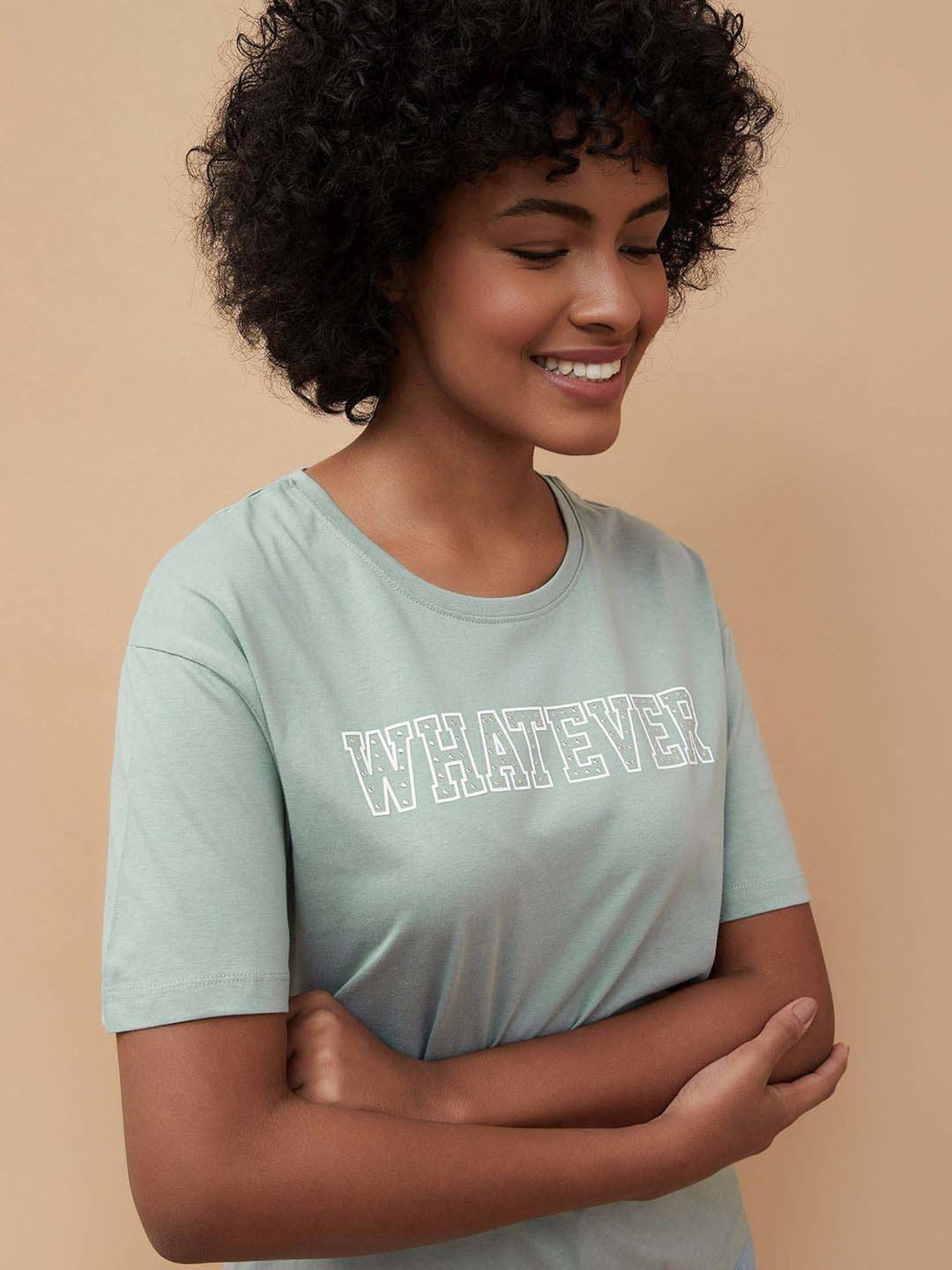 Fame Forever by Lifestyle Blue Cotton Printed T-Shirt