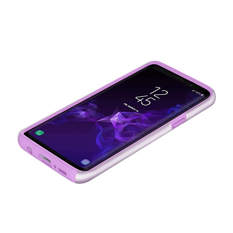 DualPro Samsung Galaxy S9 Case with Shock-Absorbing Inner Core & Protective Outer Shell for Samsung Galaxy S9 (2018) - Iridescent Lilac
