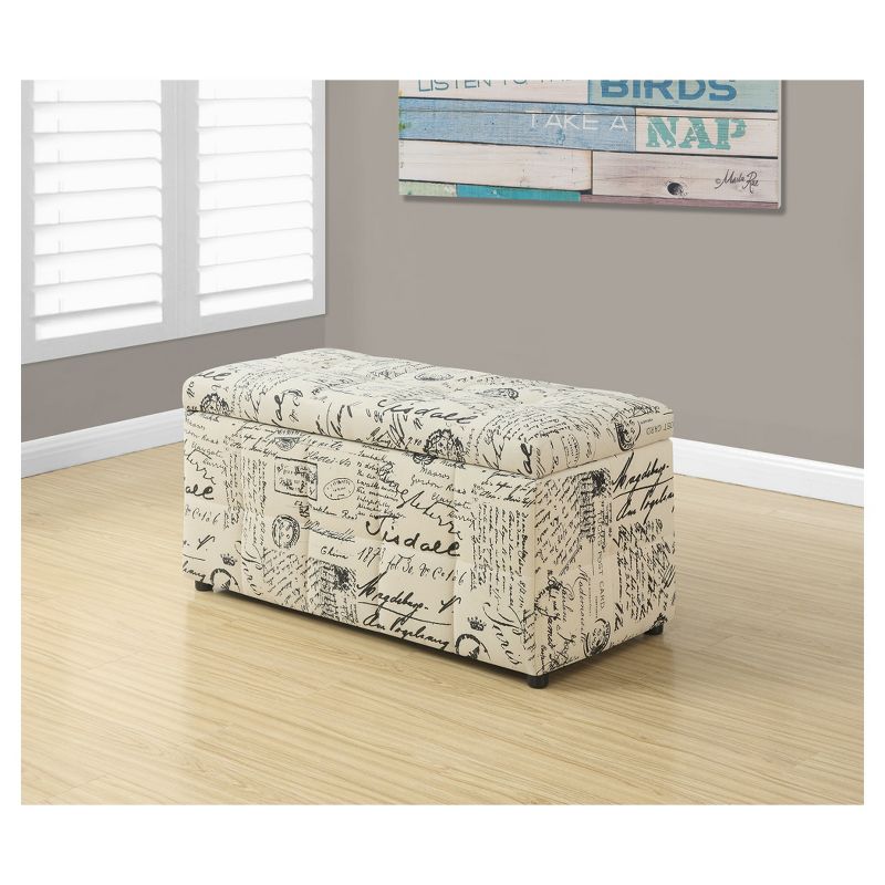 Ottomans Vintage French Fabric Beige - EveryRoom