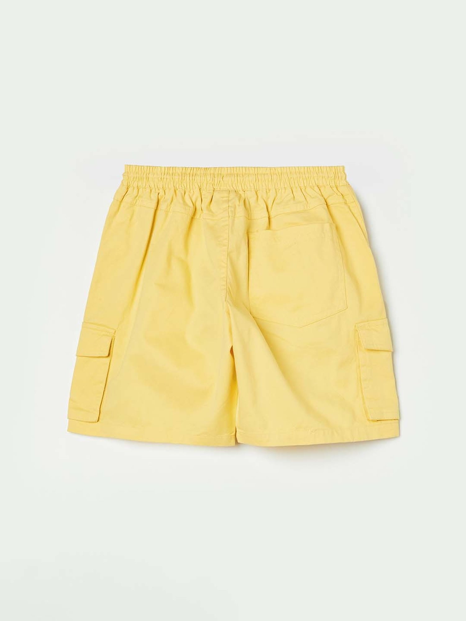 Fame Forever by Lifestyle Kids Yellow Cotton Printed Shorts