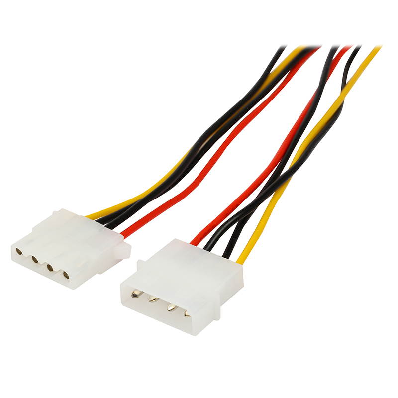 14 inch Computer Power Supply PSU 12V/5V 4 pins IDE Molex Internal Power Extension Cable for Hard Drive Disk HDD DVD CD-RW Combo