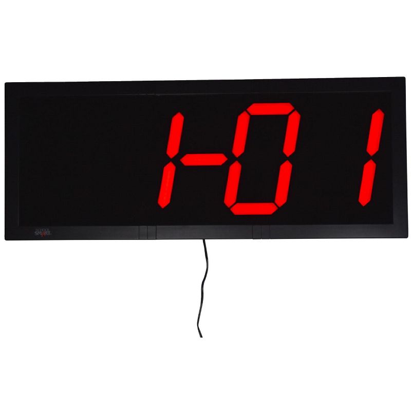 School Smart Large LED Wall Clock with Remote Control, 28 x 11-1/4 Inches