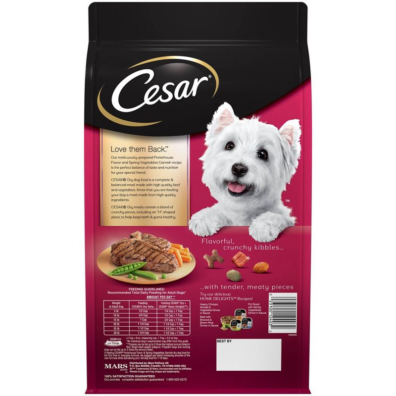 Cesar Porterhouse Flavor Gourmet Dry Dog Food - 5lbs