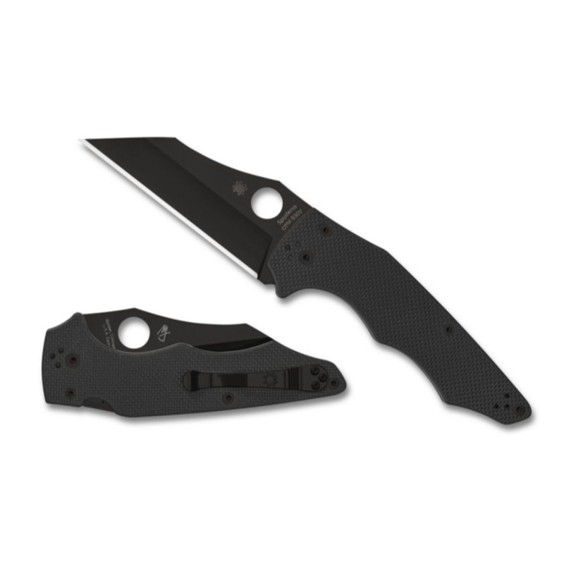 Spyderco YoJumbo G-10 Black Black Blade