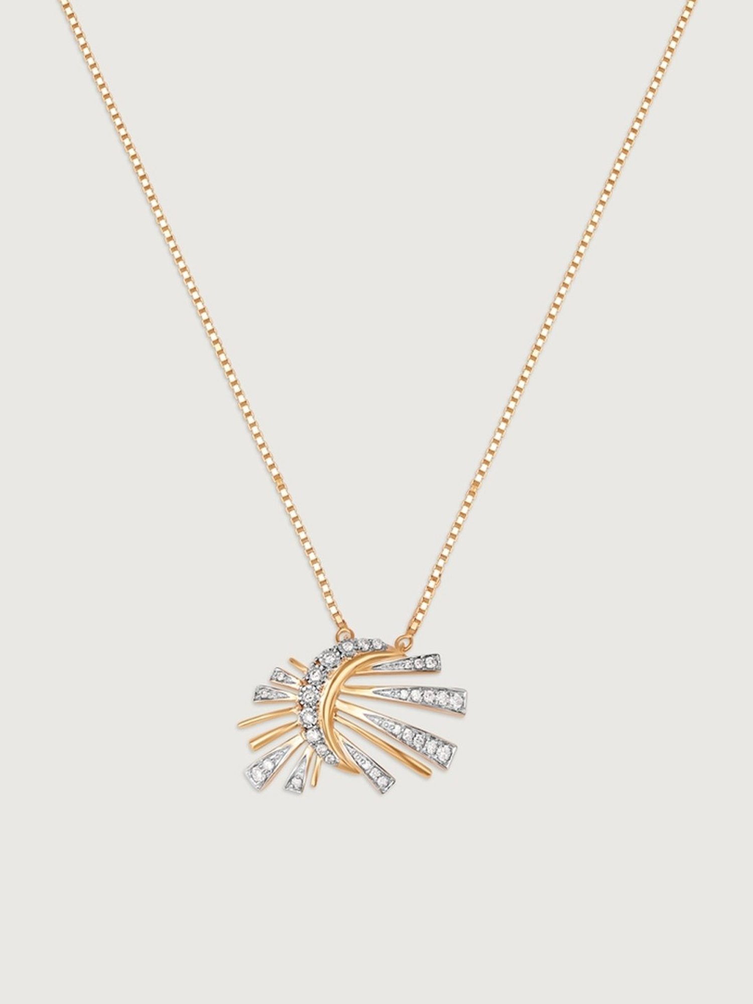 Mia by Tanishq Sparkling Harmony 14k Gold & Diamond Necklace