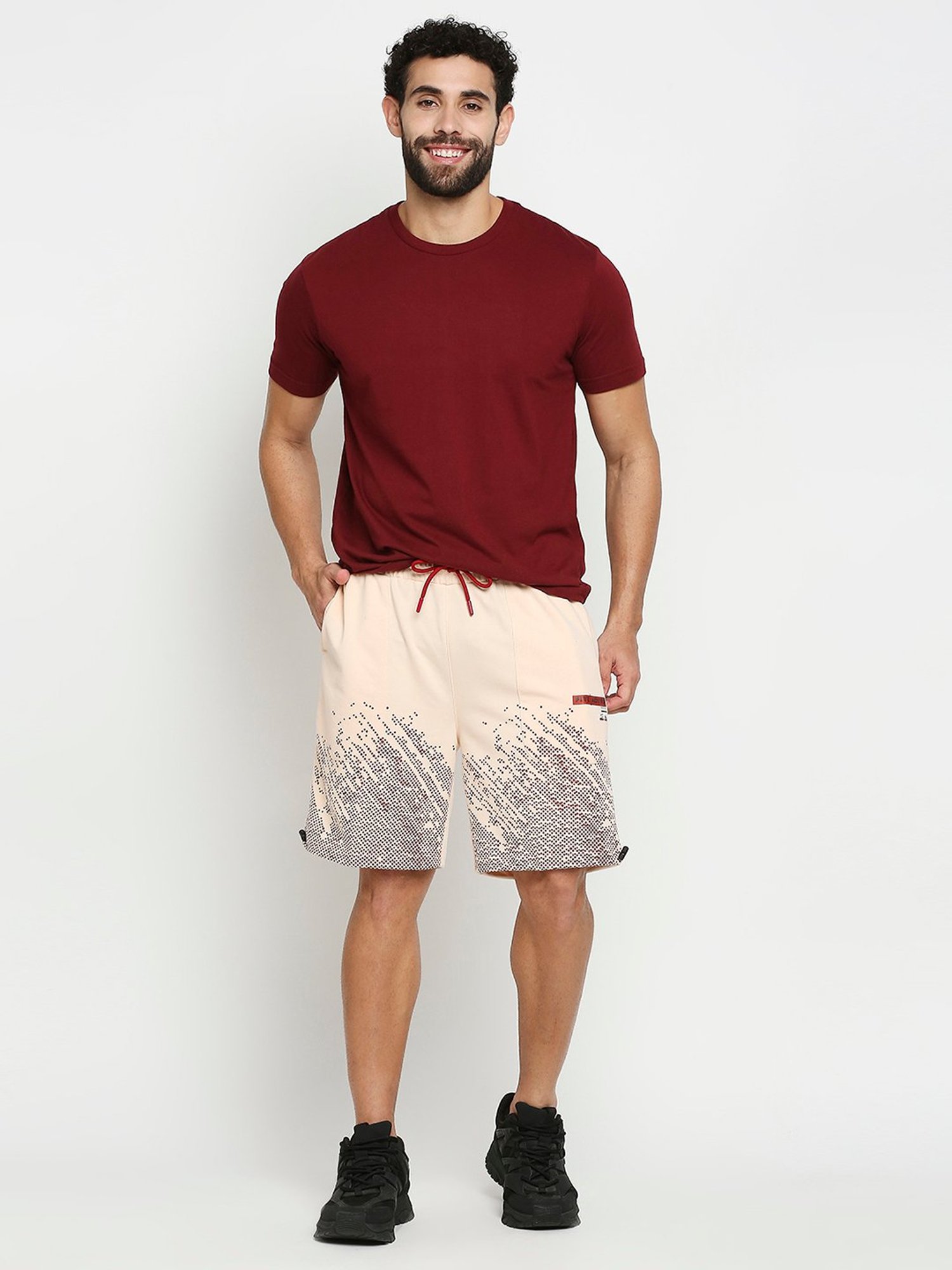 Fitz Peach Printed Shorts