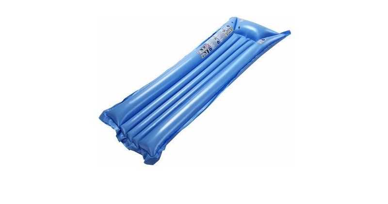 Pool Central 72" Classic Mattress Style Inflatable 1-Person Lounge Swimming Pool Raft - Blue