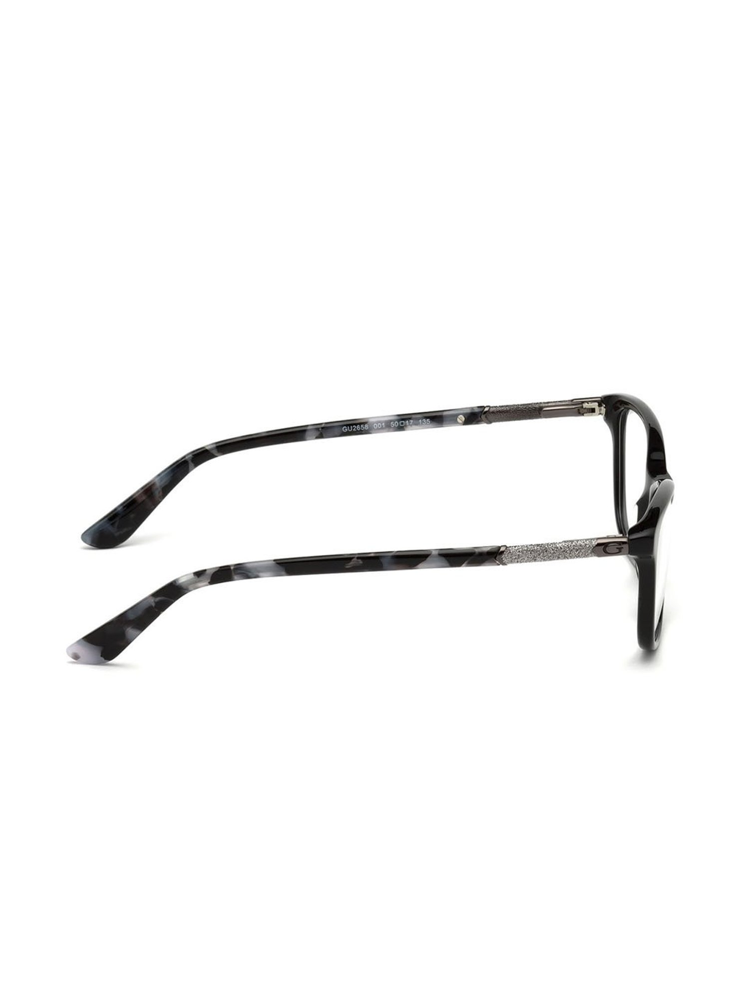 Guess Black Rectangular Eye Frames for Women