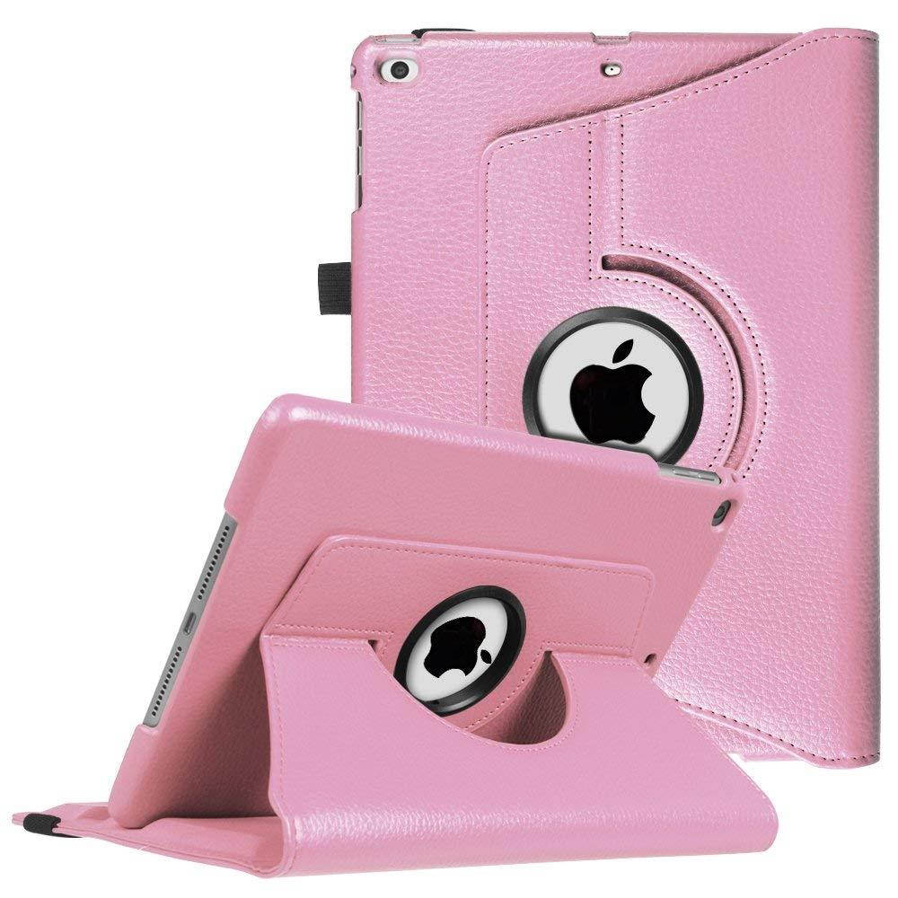 Fintie iPad 9.7 inch 2018 2017 / iPad Air Case - 360 Degree Rotating Stand Protective Cover with Auto Sleep Wake for Apple iPad 9.7" (6th Gen, 5th Gen) / iPad Air 2013 Model, Pink