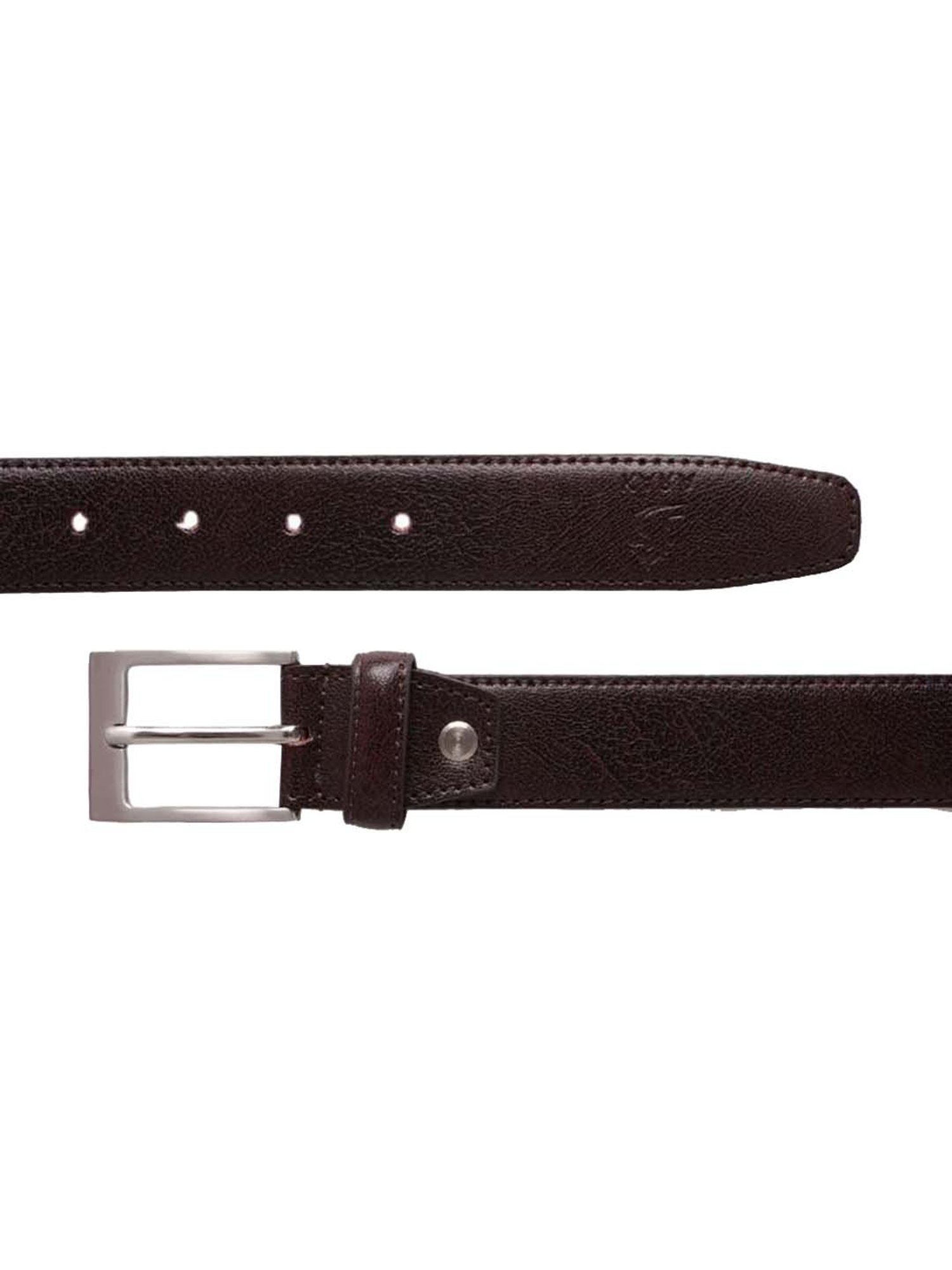 Kara Brown Solid Waist Belt for Men