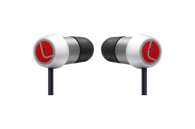 Lucid HearBand Earset - Stereo - Wireless - Bluetooth - Earbud, Behind-the-neck - Binaural - In-ear - White, Gray
