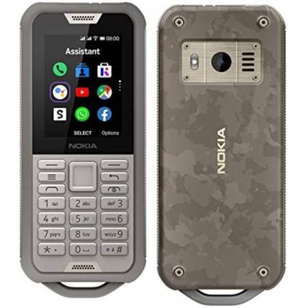 Nokia 800 Tough Dual-Sim 4GB ROM + 512MB RAM (GSM only | No CDMA) Factory Unlocked 4G/LTE Cell Phone (Desert Sand) - International Version