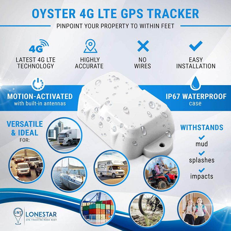 Oyster2 Waterproof 4G/5G Cat-M1 GPS/GNSS Tracking Device With up to 5 Year Battery From LoneStar Tracking (Subscription Required)