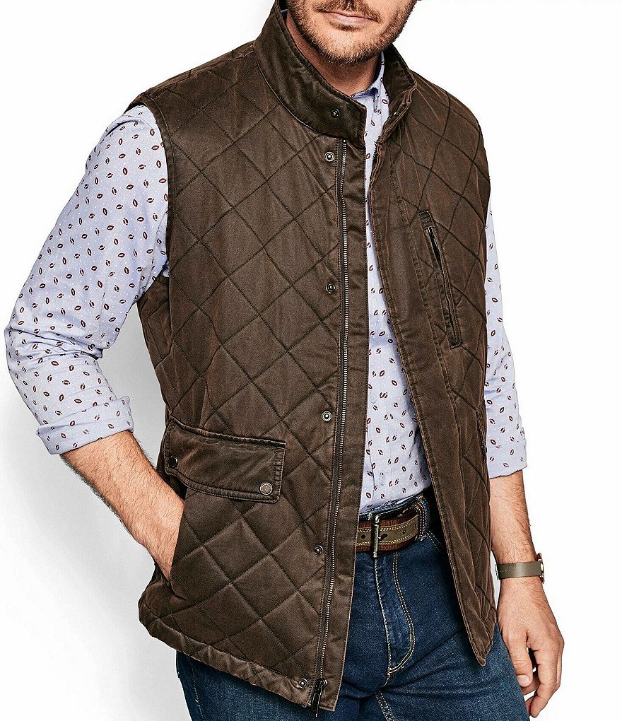 Johnston & Murphy Antique Cotton-Blend Vest