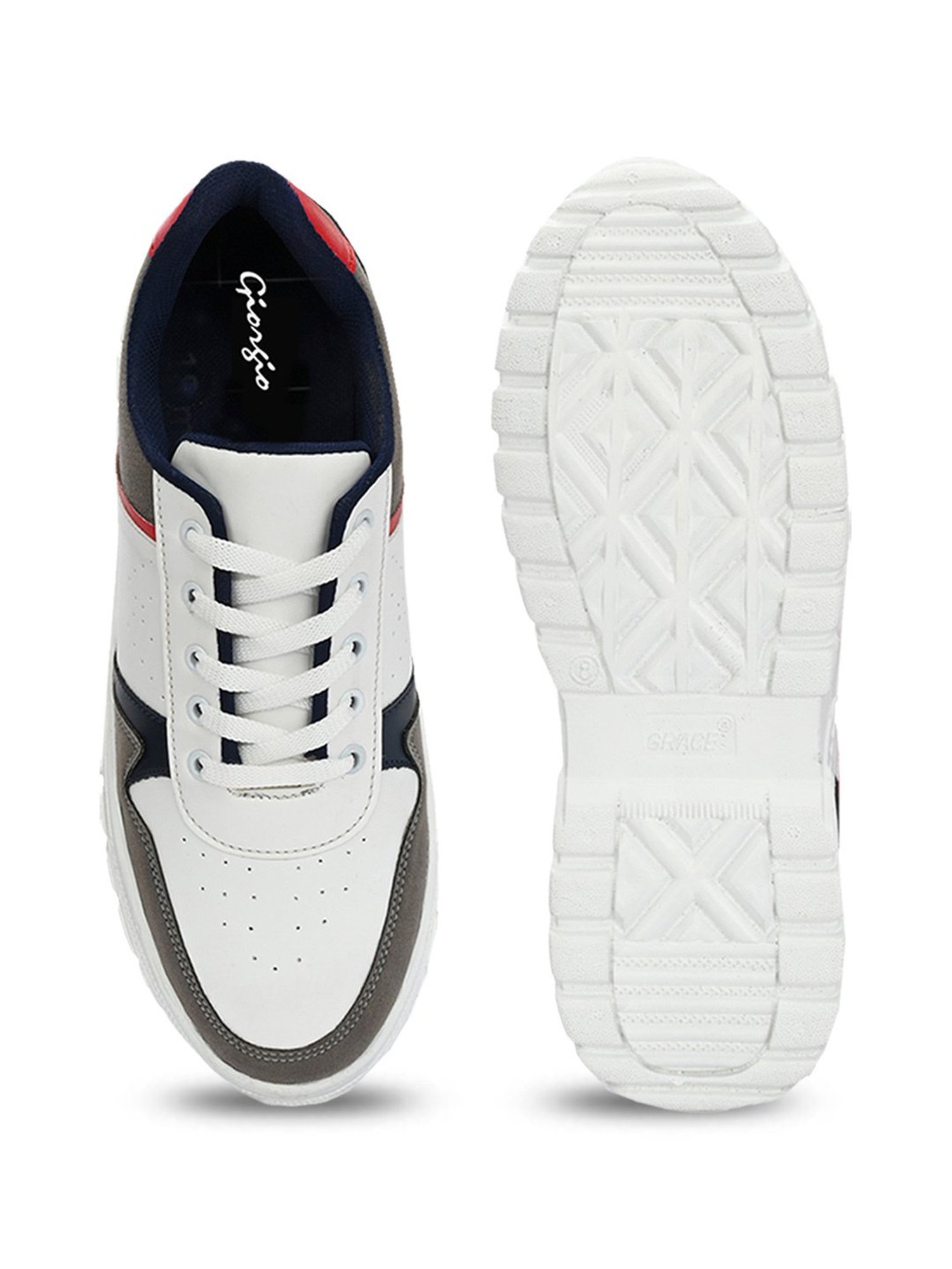 Giorgio Men's White Casual Sneakers