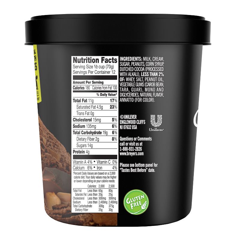 Breyers Chocolate Peanut Butter Ice Cream - 48oz