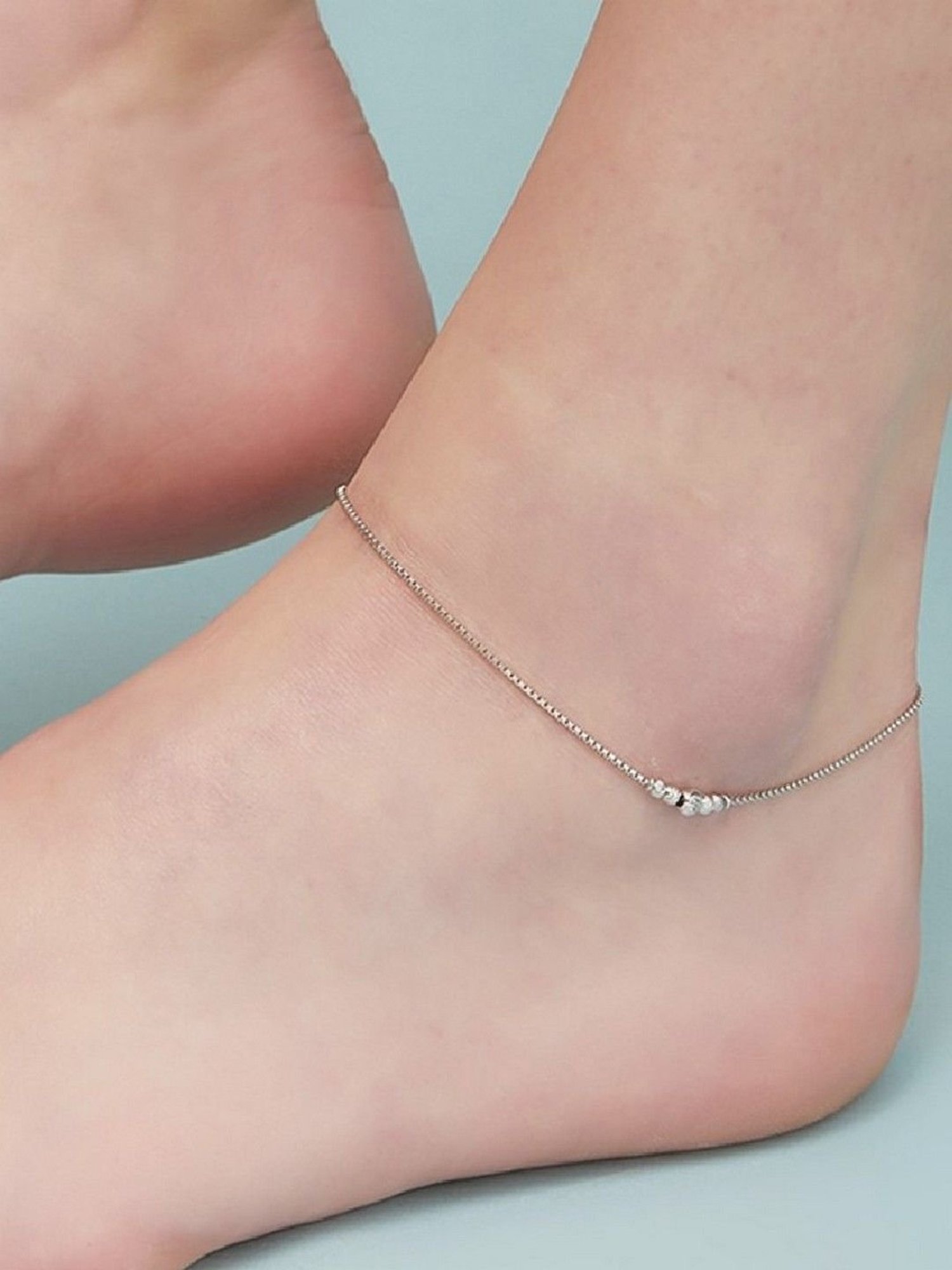 Zavya 92.5 Sterling Silver Anklet for Women