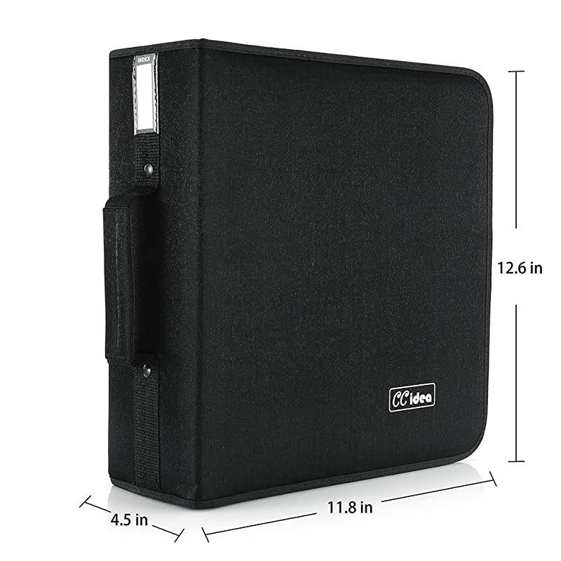264 Capacity CD/DVD Case Holder, Storage, Binder by  (Black)