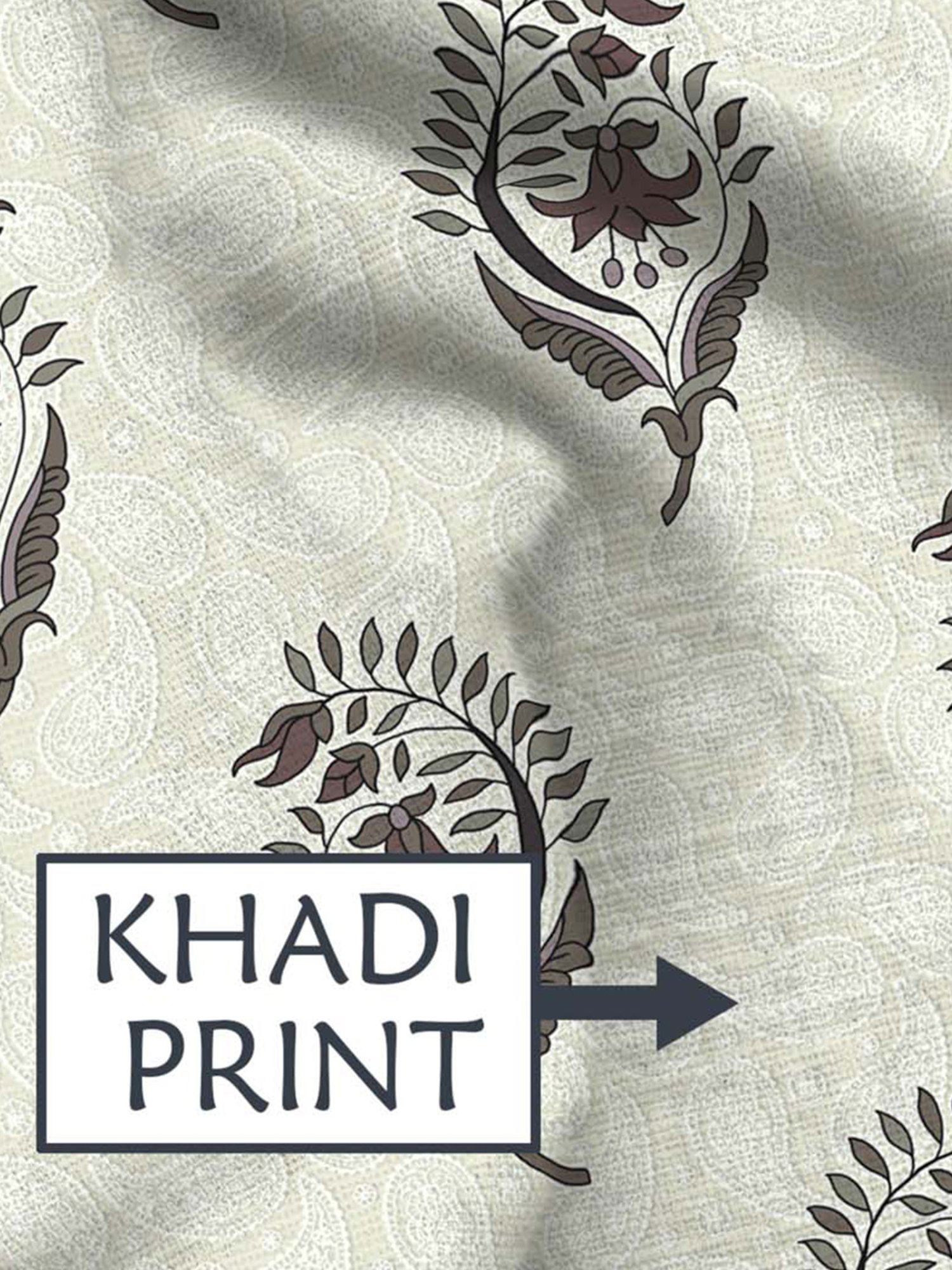 Bella Casa Stella Collection Brown Cotton 180 TC King Size Bedsheet with 2 Pillow Covers