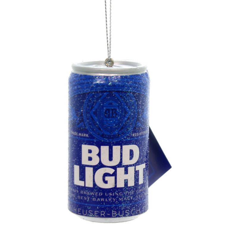 Holiday Ornaments 3.0" Bud Light Beer Can Anheuser-Busch Alcohol  -  Tree Ornaments