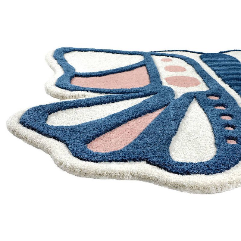 4'x4' Butterfly Kids' Rug - Nico & Yeye