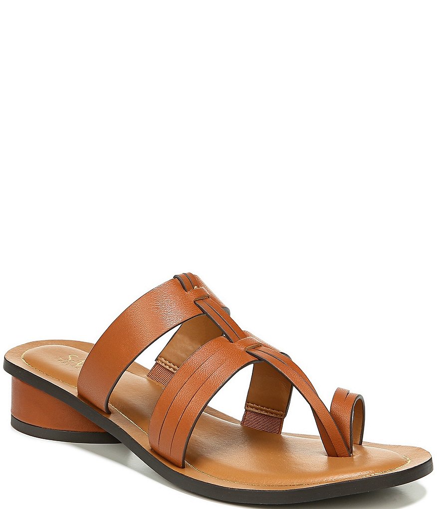 Sarto by Franco Sarto Tasha Leather Toe Ring Thong Sandals