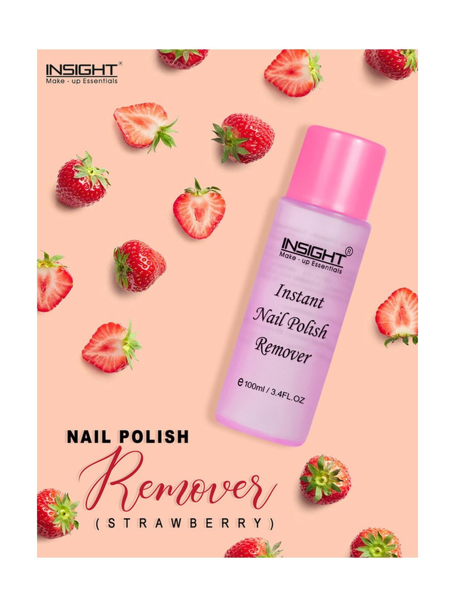 Insight Cosmetics Nail Polish Remover Strawberry - 100 ml