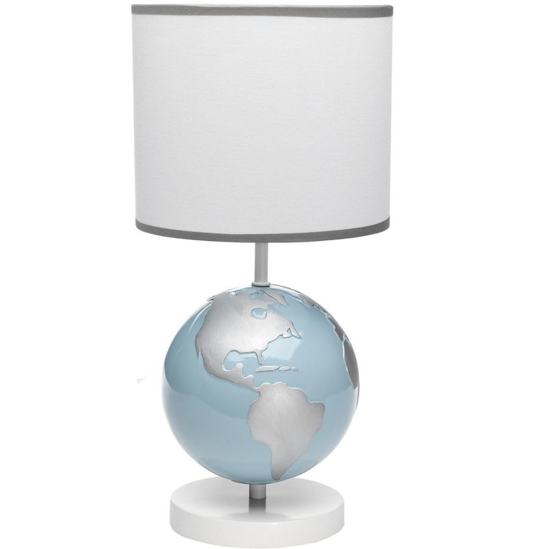 18" 2-Light Luna Clamp Arm Table Lamp with Mushroom Shade Matte Black - Globe Electric