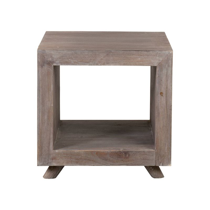Kybos Cube Nightstand Bedside Gray Wash - East At Main