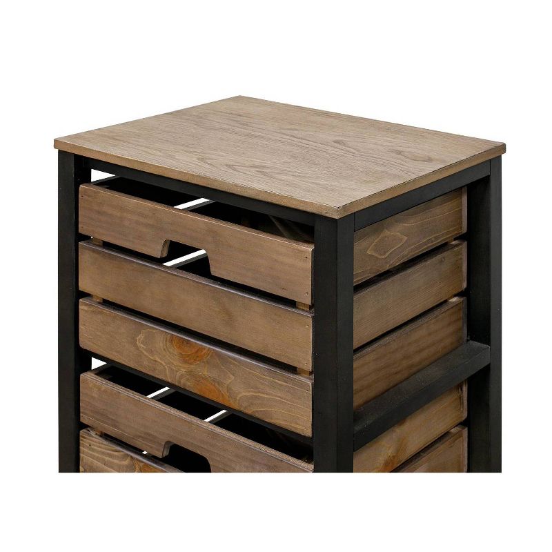 Sullivan Storage with 3 Crates Brown - Martin Furniture