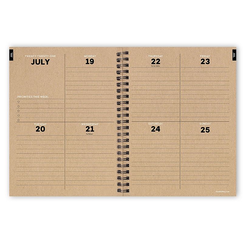 Undated Teacher Planner 8.5" x 11" Large Weekly Lesson Plan Book Botanical Floral - TF Publishing