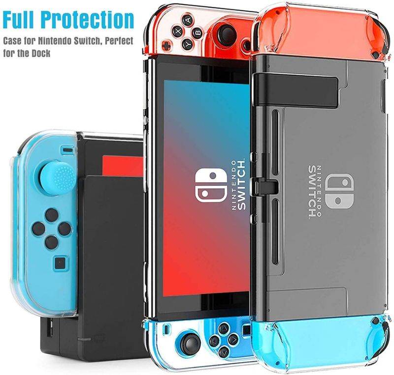 HEYSTOP Switch Carrying Case for Nintendo Switch Case with Screen Protector, 9 in 1 Nintendo Switch Accessories Kit and 6 Pcs Thumb Grip, Nintendo Switch Protective Case