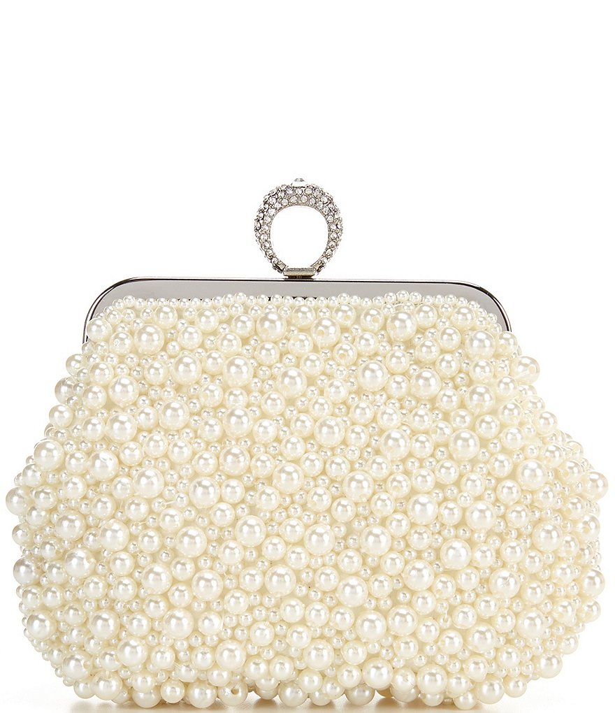 Kate Landry Satin Buckle Clutch Bag