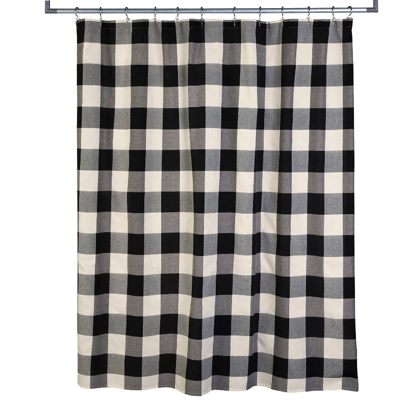Grandin Shower Curtain Black/White - SKL Home
