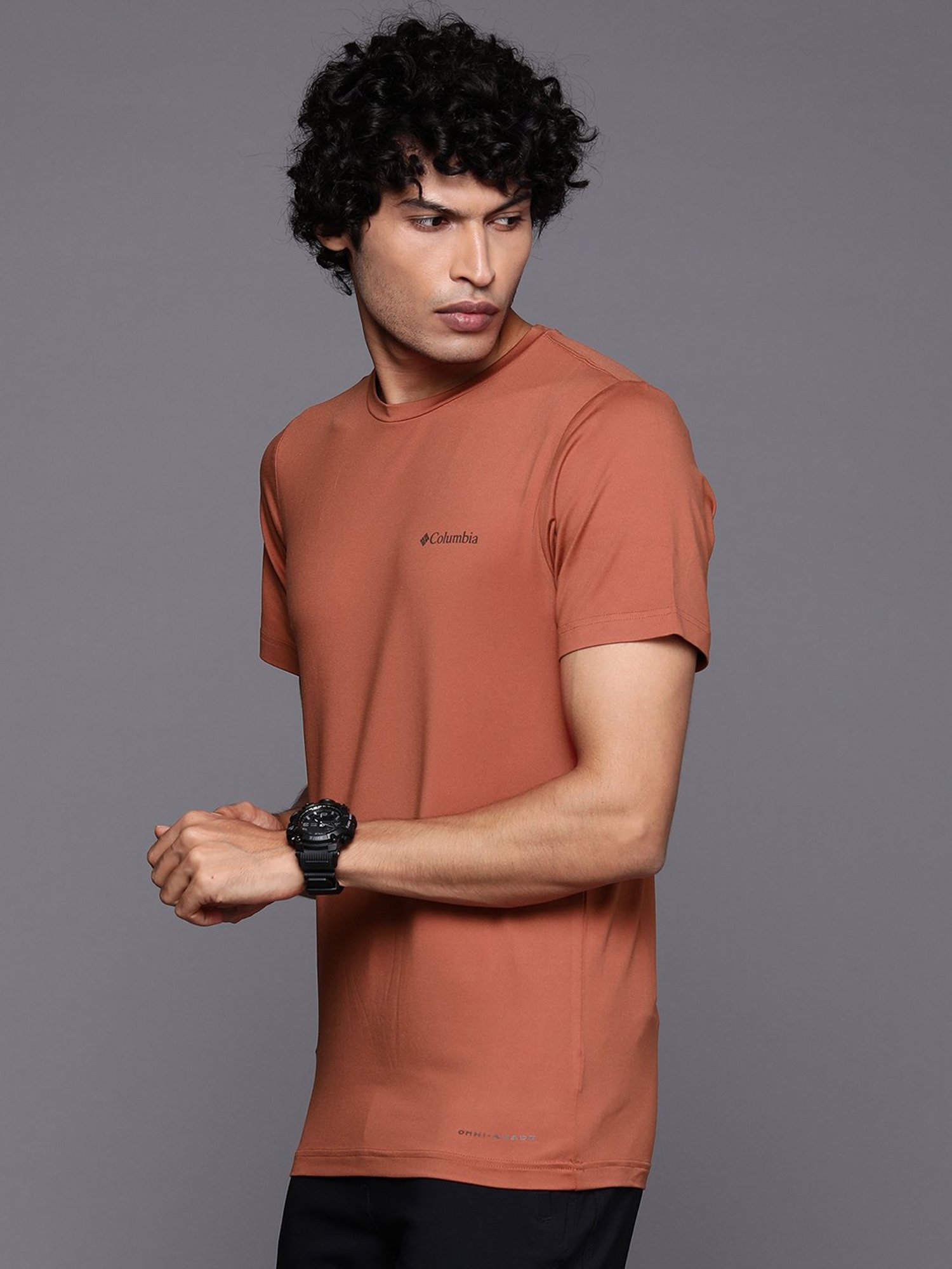 Columbia Orange Regular Fit T-Shirt