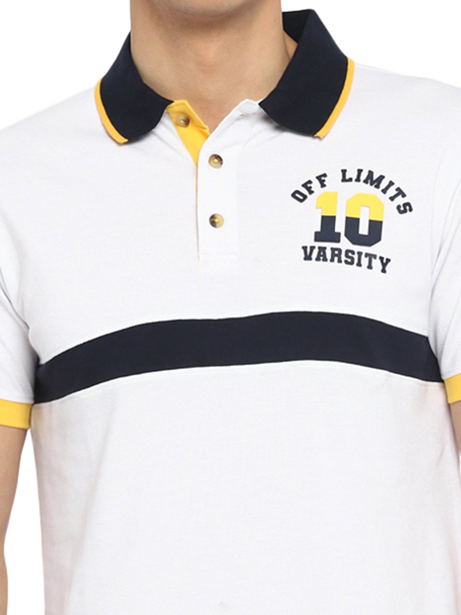 OFF LIMITS White Polo T-Shirt