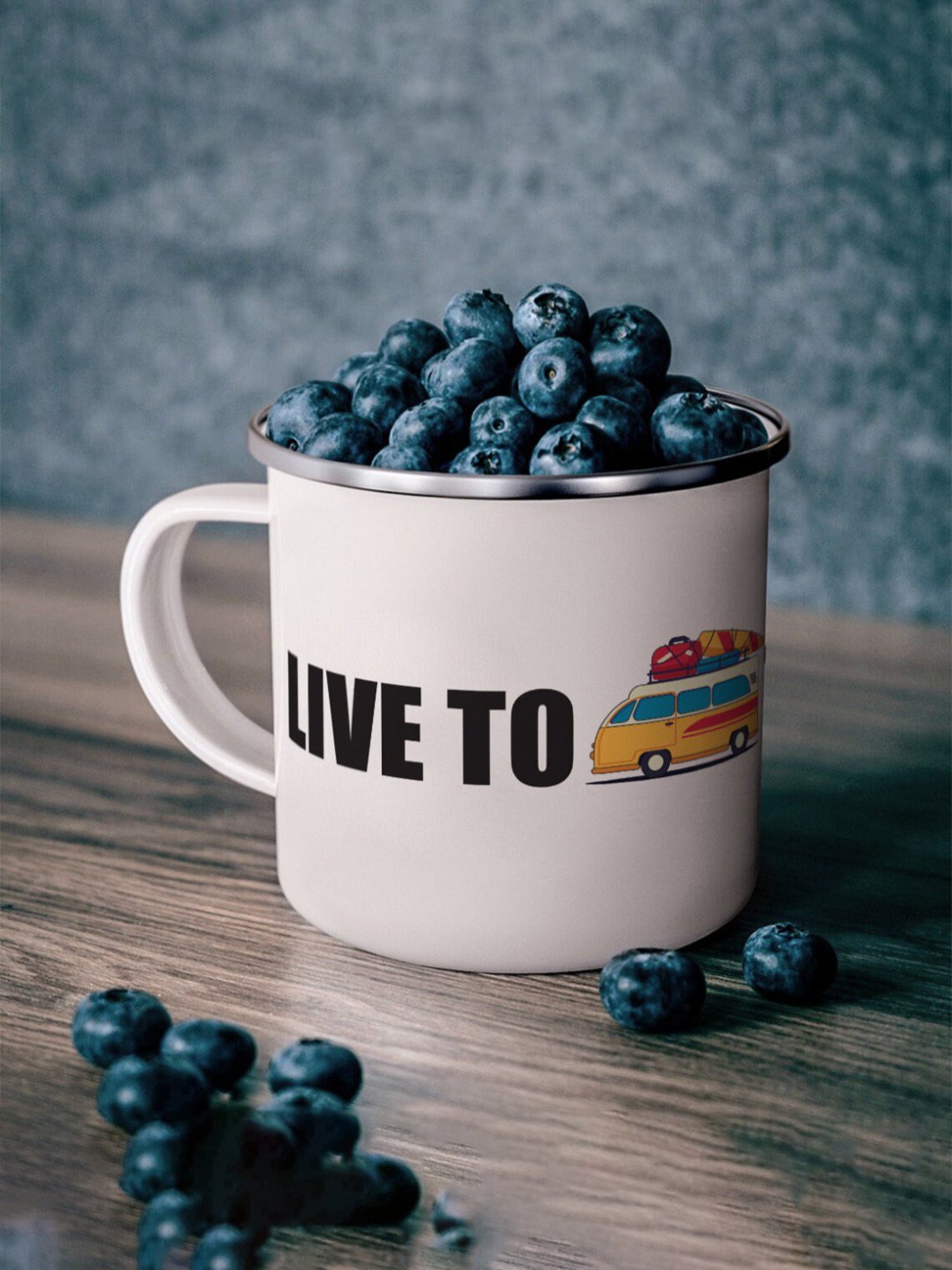 Gathari Enamel White Stainless Steel Coffee Mug