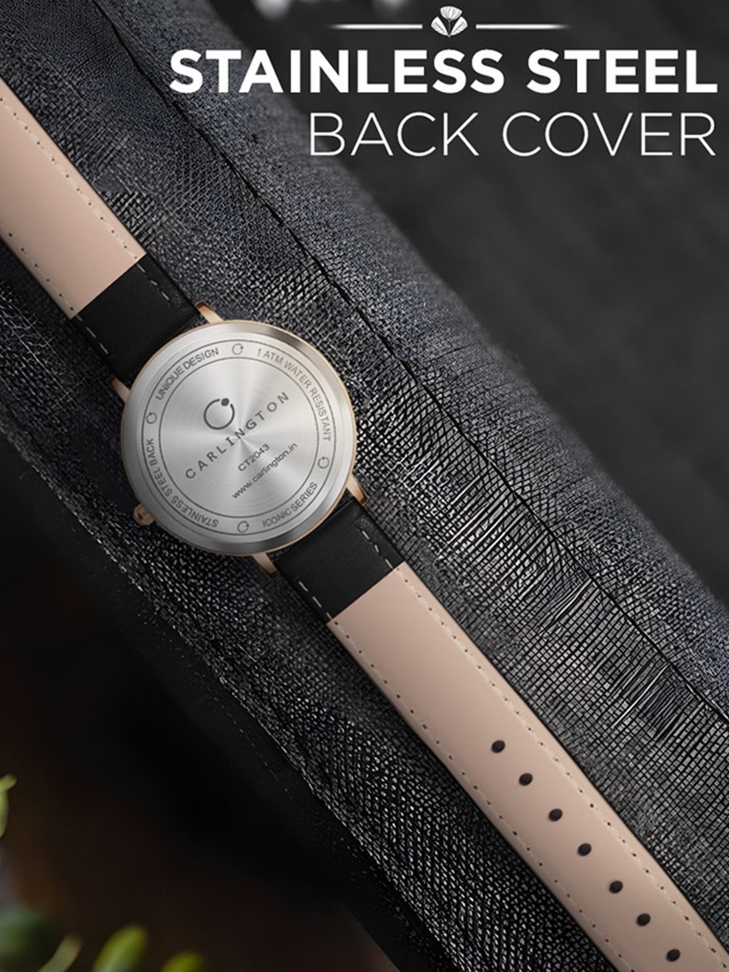 Carlington Iconic 2043 Black Analog Watch for Men