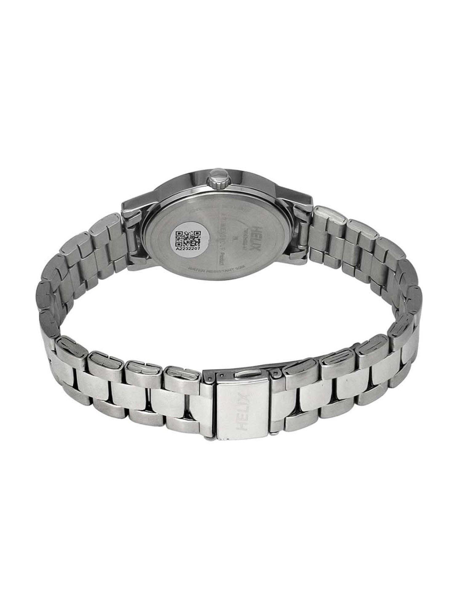 Helix By Timex Blue Round Dial Analog Stainless Steel Men Watch - TW047HG02