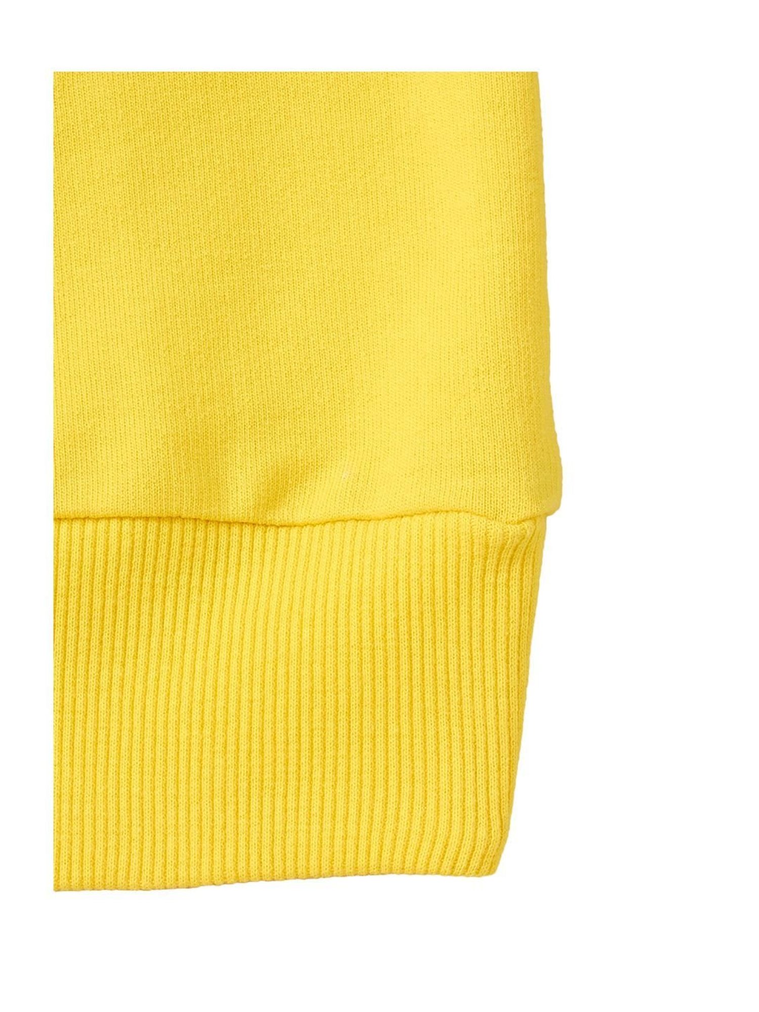 Cub McPaws Kids Yellow & Blue Cotton Printed Full Sleeves Sweatshirt