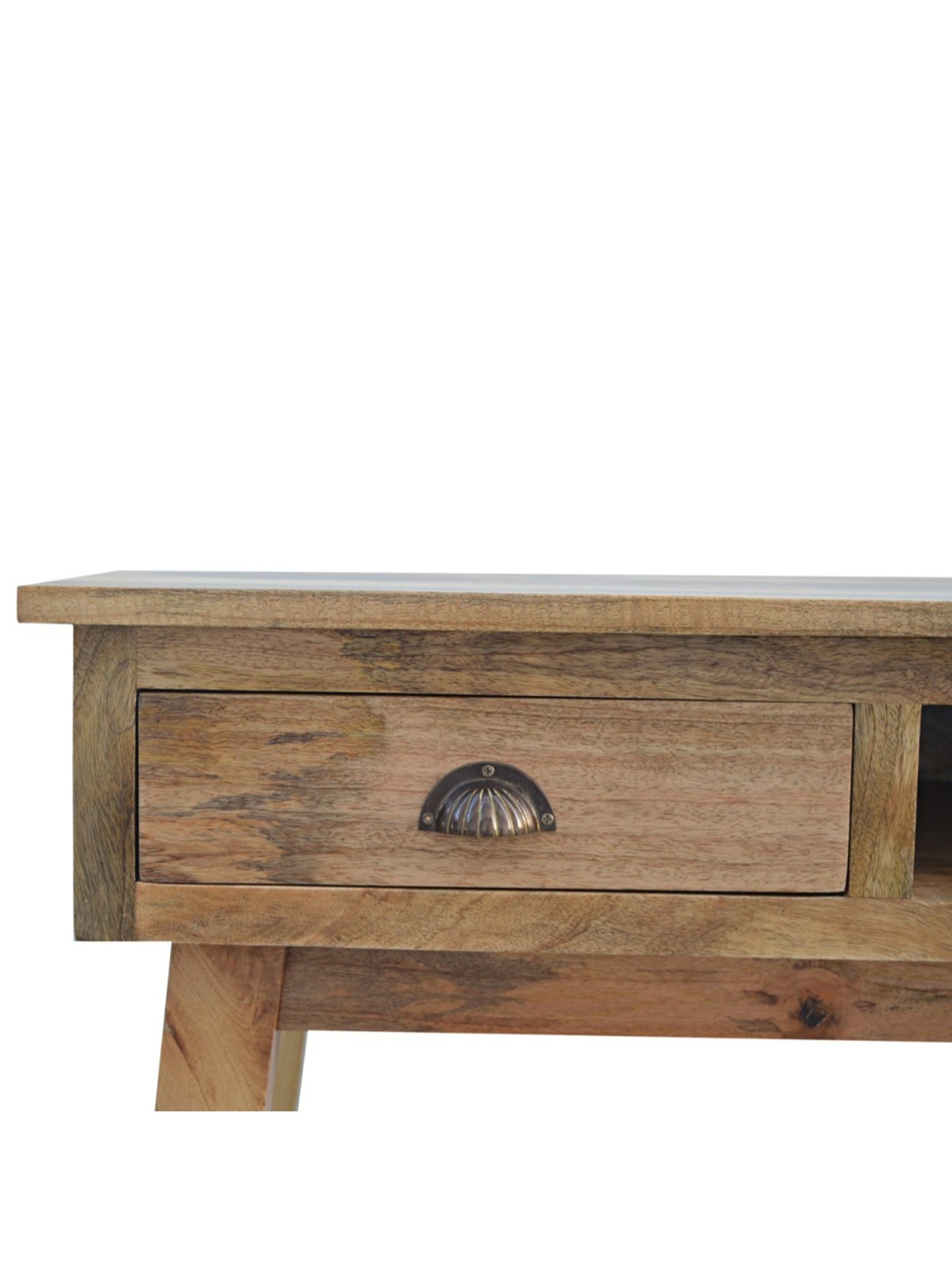 Artisan Furniture Brown Wood Writing Desk with 2 Drawers