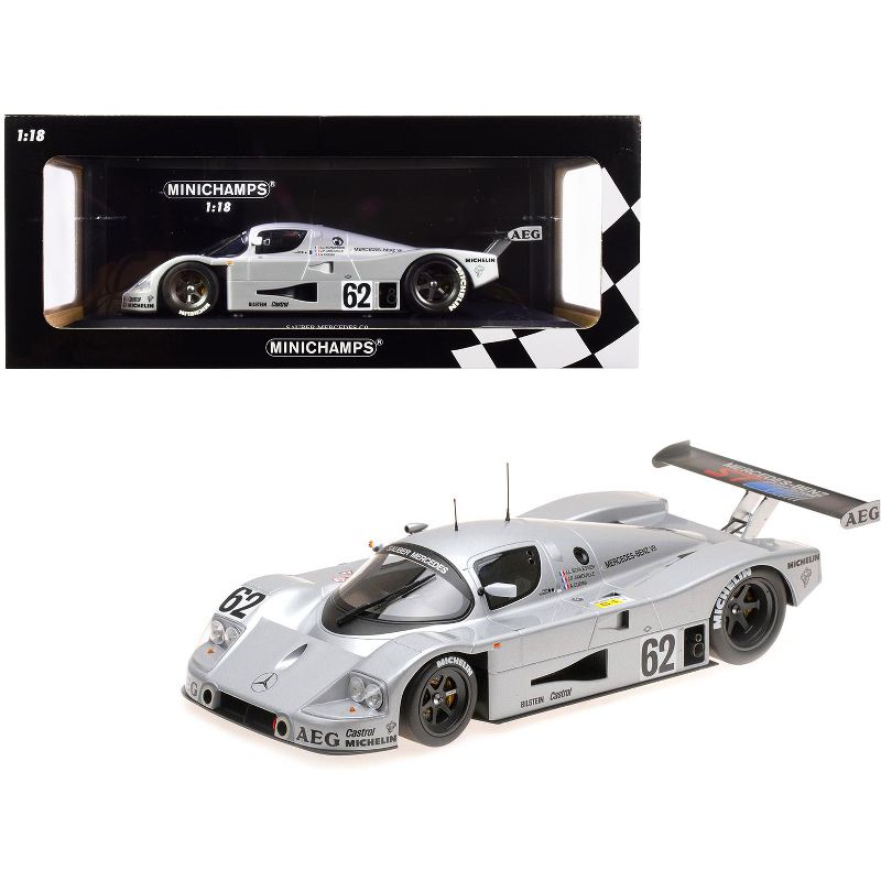 Sauber Mercedes C9 #62 5th Place 24 Hours of Le Mans (1989) Limited Edition to 402 pieces Worldwide 1/18 Diecast Model Car by Minichamps