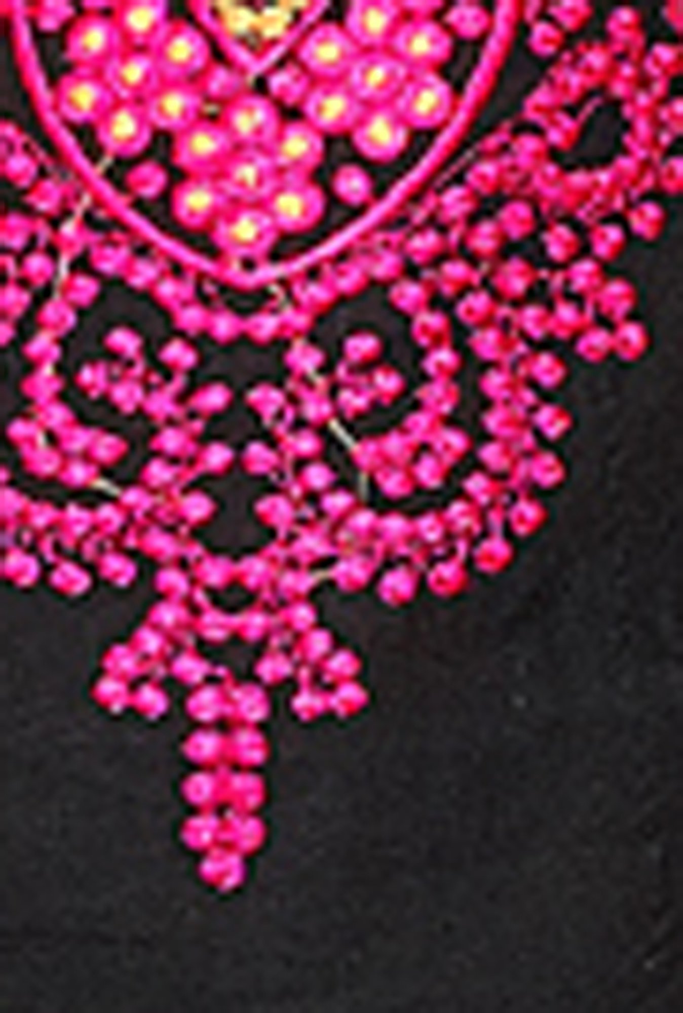 Saree Mall Black & Pink Embroidered Cotton Dress Material