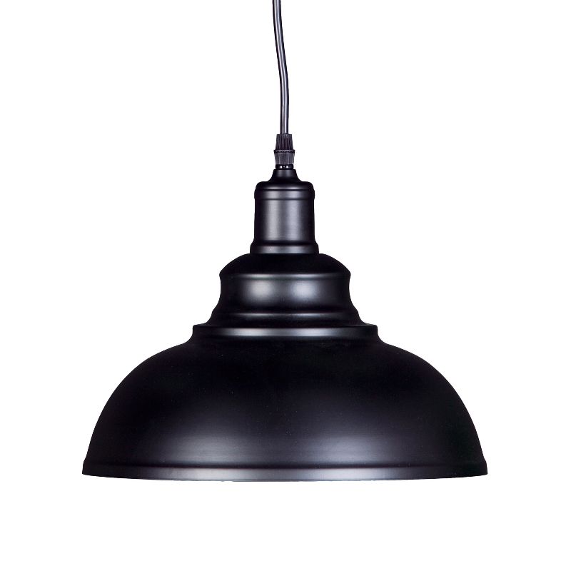 8.5" Marilynne Bell Pendant Lamp Black - Aiden Lane