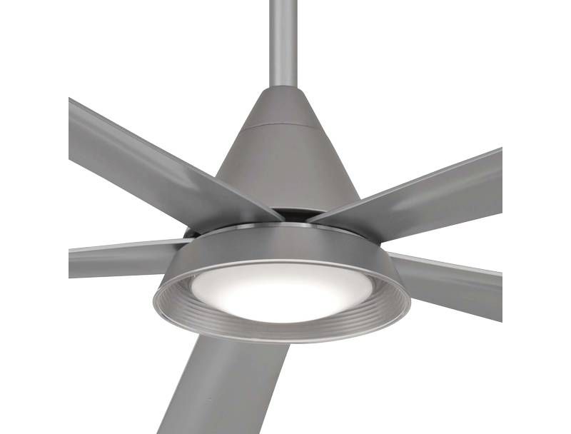 54" Minka Aire Cone Silver Wet LED Ceiling Fan