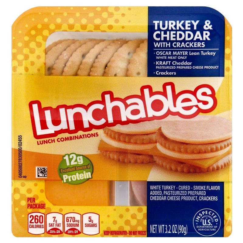 Oscar Mayer Lunchables Turkey & Cheddar with Crackers - 3.2oz