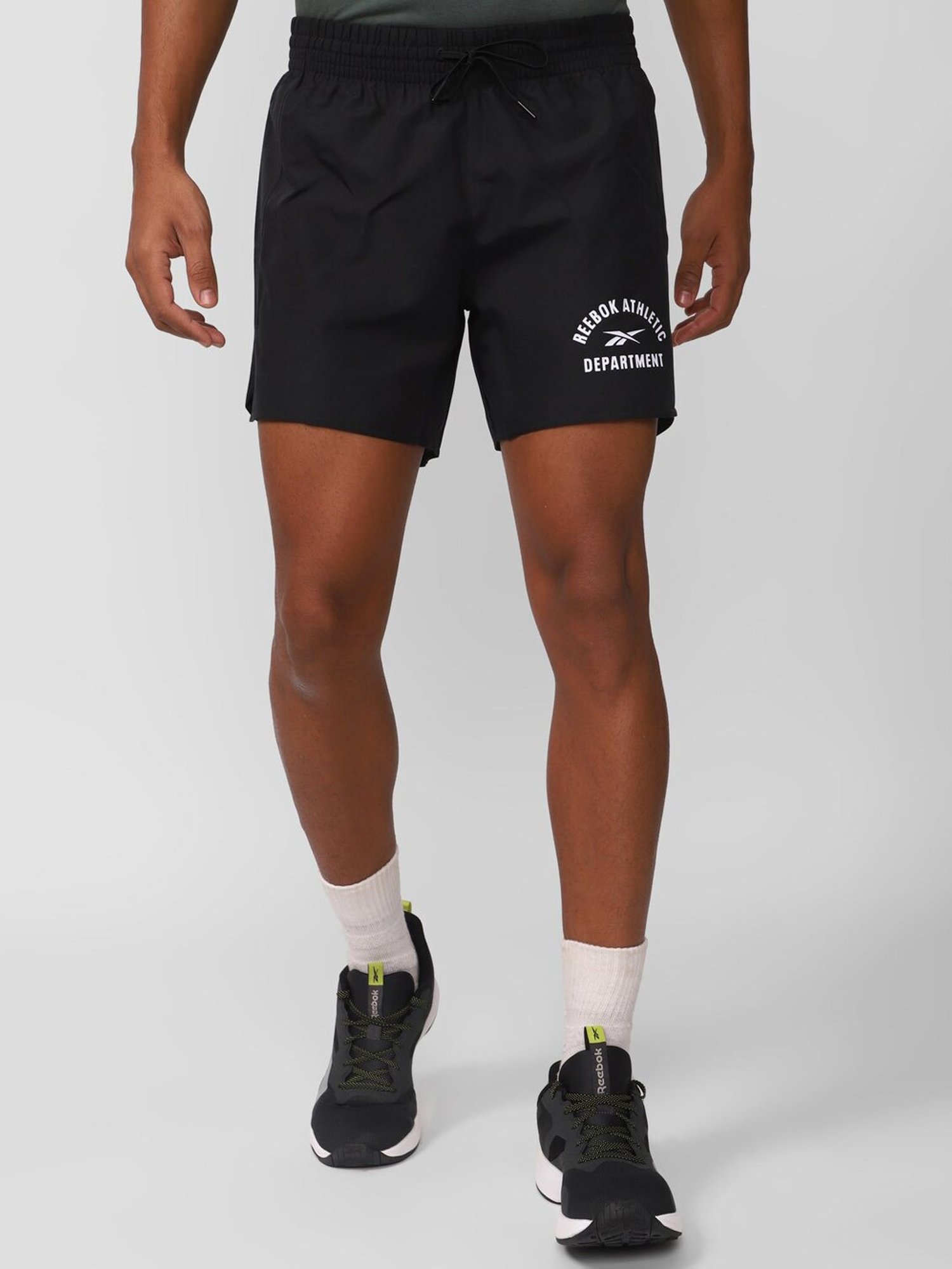 Reebok Black Regular Fit Sports Shorts